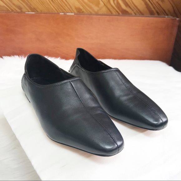 VINCE Branine Ballet Loafer Flats in Black - Picture 4 of 9